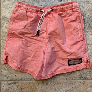 Vineyard Vines Washed Coral Pink Swim Shorts